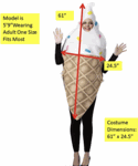 Food Costume<br>Ice Cream Cone<br> CFD815