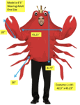 King  Crab Costume<br> Open Faced<br> CAN857