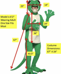 Lizard Costume <br>Gecko Costume<br> CAN829