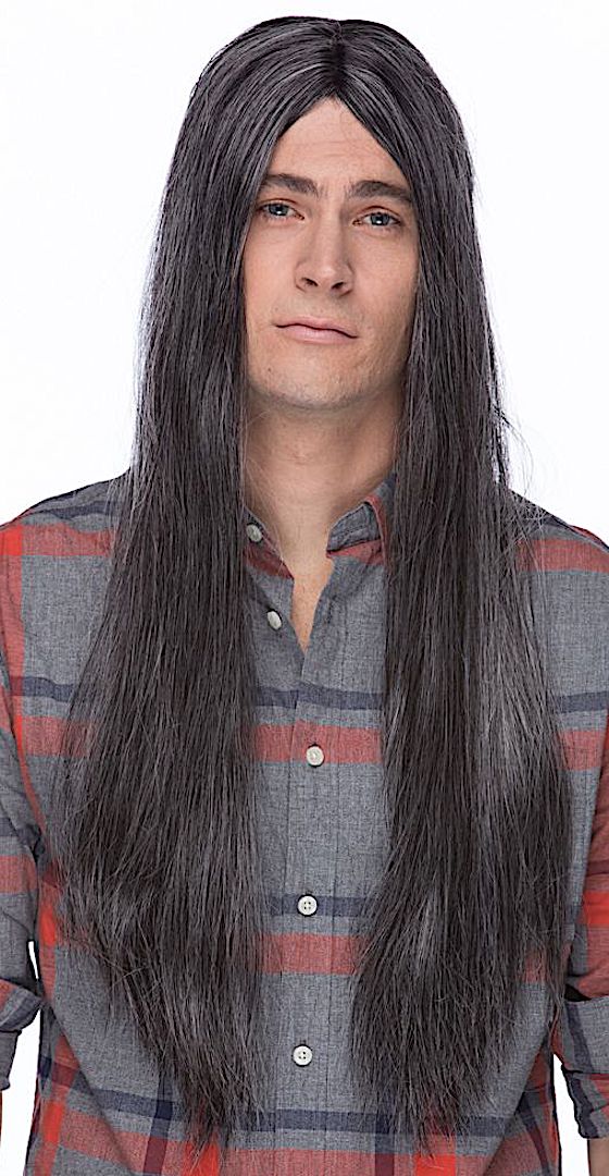 Men's Long Wig Unisex 23" Parted Wig THEATRICAL WIGS MEN'S COSTUME