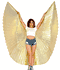 Isis Wings Belly Dance Costume Prop in Turquoise Opal