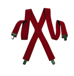 Red Santa Suspenders<br> Heavy Duty<br> CA315