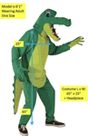 Reptile Costumes<br> Alligator Costume<br> CAN839