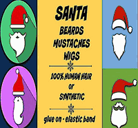 SANTA BEARDS<br> and<br> MUSTACHE SETS