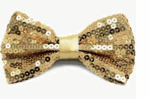 Sequin Bow Ties<br> Large<br> Asst Colors<br> On Elastic Band<br> CA77