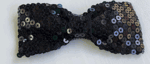 Sequin Bow Ties<br> Large<br> Asst Colors<br> On Elastic Band<br> CA77