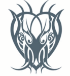 Tribal Temporary Tattoo<br> Tribal Heart Tattoo<br> TAT244