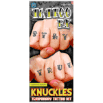 Fake Tattoos <br>Knuckle Tattoos <br>Alphabet Tattoos<br> TAT580