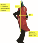 Vegetable Costume<br> Chili Pepper Costume<br> CFD145