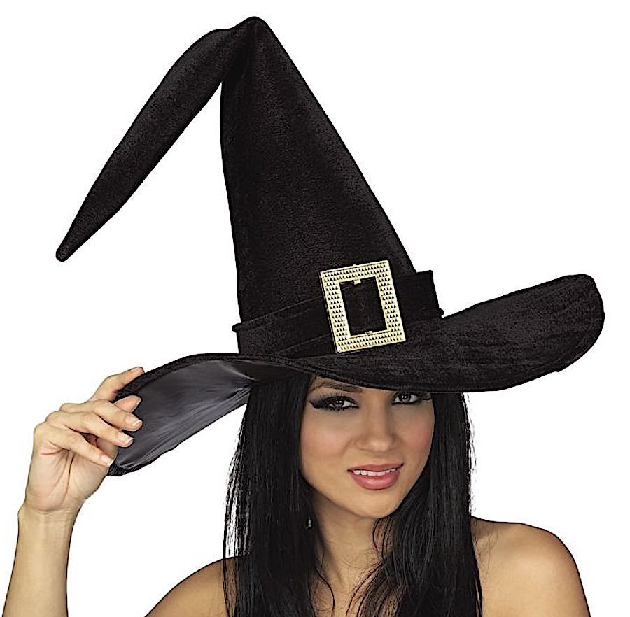 Witch Hat Large Buckle Witch Hat NOVELTY HATS WITCH HATS