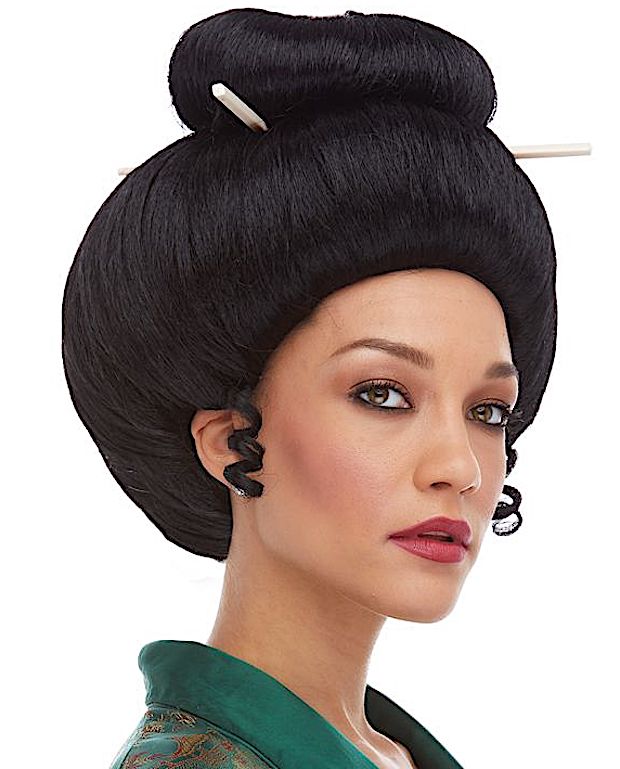 Woman's Costume Wig Deluxe Japanese Geisha THEATRICAL WIGS WOMEN'S