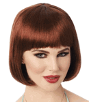 Womens Twenties Wig<br> Short Bob Wig<br>Asst Colors<br> WWG391