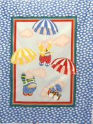 Baby Panel Fabric Quilt Nursery Crib,"Flying Pigs",BP26