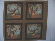 "Bucks In The Forest",WHB,26 1/2" x 25",2 1/2" Right Side Border