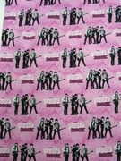 Cheater Quilt Top Material By The Yard,N9,"Camp Rock Band Logo"