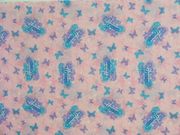 Cheater Quilt Fabric By The Yard, Hanna Montana Butterflies,N5