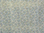 Cheater Quilt Top Fabric By The Yard,N103,45"wide,"Tiny Flowers Against Cream"