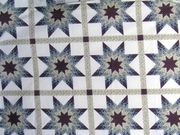 Cheater Quilt Top Material By The Yard,90"wide,"Starlast Green/Burgundy"