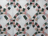 Cheater Quilt Top Material, Double Wedding Ring-Hunter