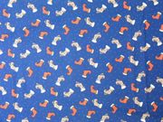 Christmas Stockings on Blue,X16