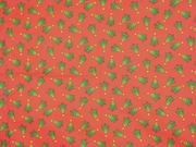 Christmas Trees on Red,X15