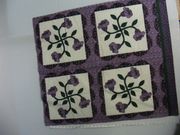 "Country Lily Lavender-6" Right Side Border",36 1/2" X 31"