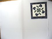 "Country Lily Navy",16" X 15 1/2" Cotton Blend Material