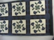 "Country Lily Navy",36" X 31",5" Right Side Border