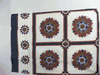 "Dahlia Navy", 44" X 31", 12" Left Side Border "Dahlia Navy", 44" X 31", 12" Left Side Border