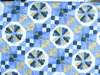Dresden Patch Blue Cheater Quilt Fabric 3 yards 90"wide 