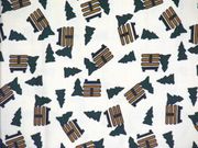 Evergreen Tree against Cream,X39