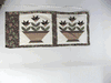 "Flower Basket-Burgundy", 36 1/2" x 16", 6" Left Side Border "Flower Basket-Burgundy", 36 1/2" x 16", 6" Left Side Border
