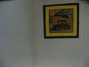 "Green Tractors On The Farm",18" x 18 1/2", Cotton Blend Material