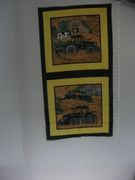 "Green Tractors On The Farm", GT, 35" x 18"