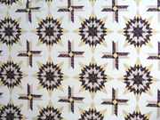 Lone Star in Brown Cheater Quilt Top Fabric