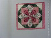 One Pillow Panel,"Mau Mau Rose", 17 1/2" x 17",Cotton Blend Material