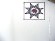 Pillow Panel,"Starlast Slate/Burgundy",14 1/2" X 12"