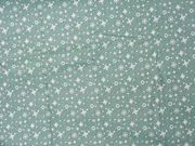 Snowflakes on Green,X44