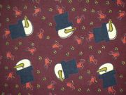 Snowman Head on Burgundy,X38