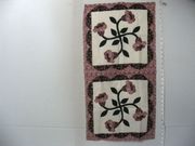 Two Pillow Panel, Country Lily Rose, 31 1/2" x 17"