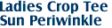 Ladies Crop Tee
Sun Periwinkle