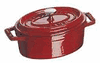 Staub 1/4 Qt Oval Cocotte Pimento Red (Ramekin)