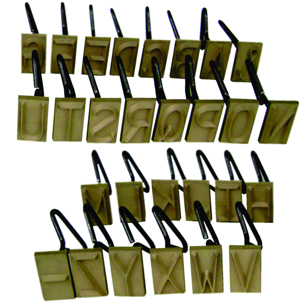 Concrete Letter Stamp Set 2, 3 and 4 inch character