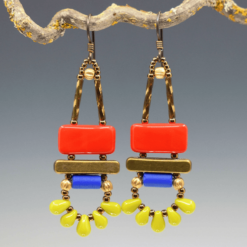 Modern Primary Glyph Earrings