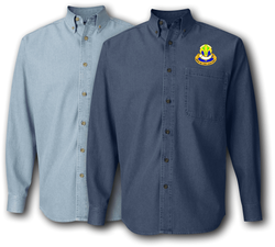 100th Training Division Unit Crest Denim Shirt