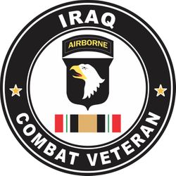 101st Airborne Division Iraq Combat Veteran Decal
