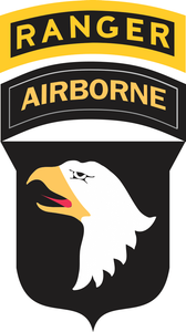 101st Airborne Ranger Tabs Sticker Decal