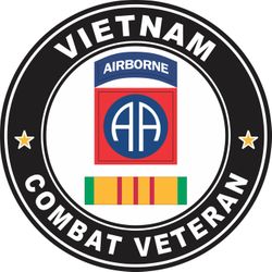 82nd Airborne Division Vietnam Combat Veteran Decal