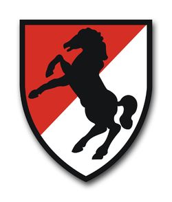11th Armored Cavalry Regiment 3.8" Vinyl Transfer Decal