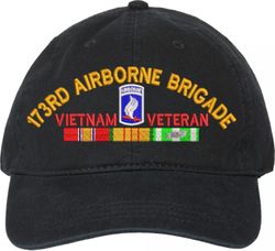 173rd Airborne Brigade Vietnam Veteran with Ribbons Unstructured Dad Cap